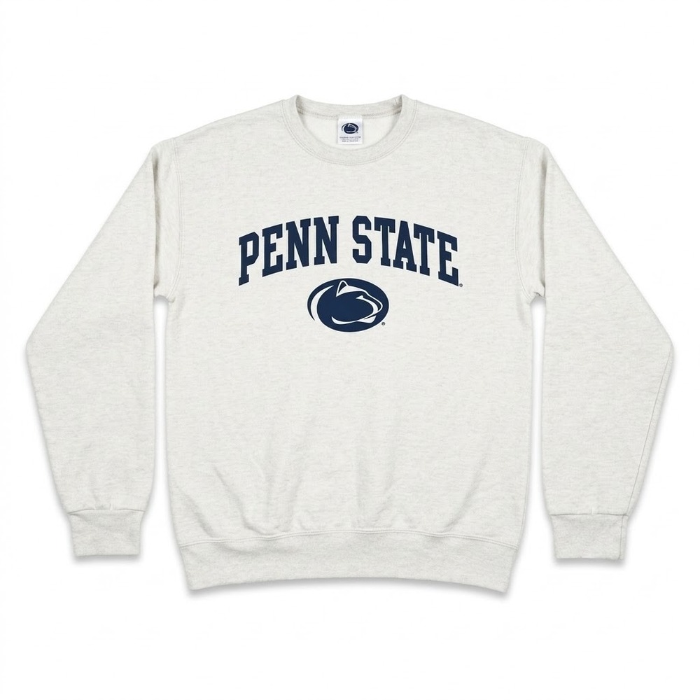 Penn State Nittany Lions Jerzees NuBlend Sweatshirt Mens Small Crewneck White
